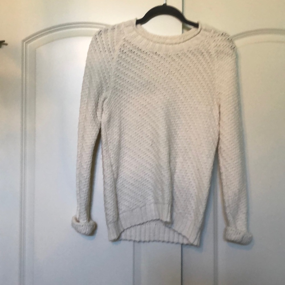 cream sweater